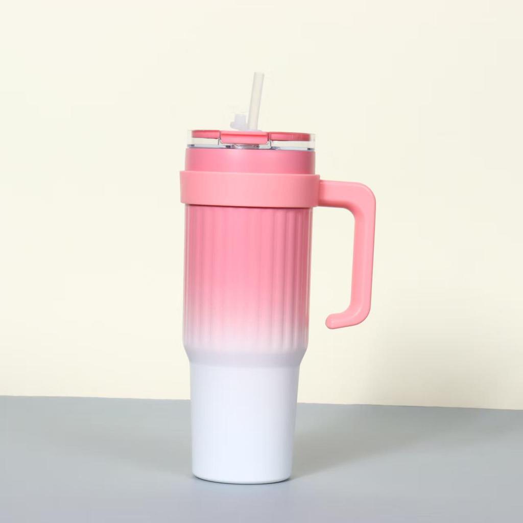 Third Gen 40oz Handle Thermos Cup, 304 Stainless Steel, Large Capacity for Vehicles, Ice Cooler Cup.