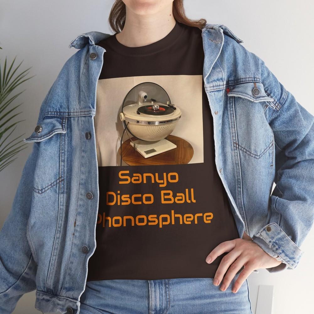 Retro Sanyo Disco Ball Phonosphere 1973 Tee, Unisex Cotton Shirt Unisex T-Shirt XXL