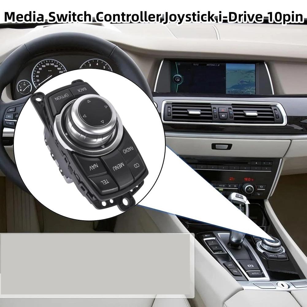 Replacement For BMW Media Control Knob Switch, 5/7 Series F01 F02 F03 F04 F07 F10 F11, X3 F25, OEM 65829206444 9206446