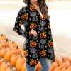 Fashion Women's Halloween Animal Cat Print Langermet Cardigan Jacket