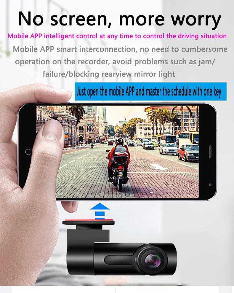 Bestseller HD Nachtsicht WiFi Dashcam mit App-Konnektivität