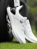 PGM Men's Golf Sneakers - Comfortable Shock Absorption with Knob Laces, Breathable, Anti-Slip, Height Increasing.