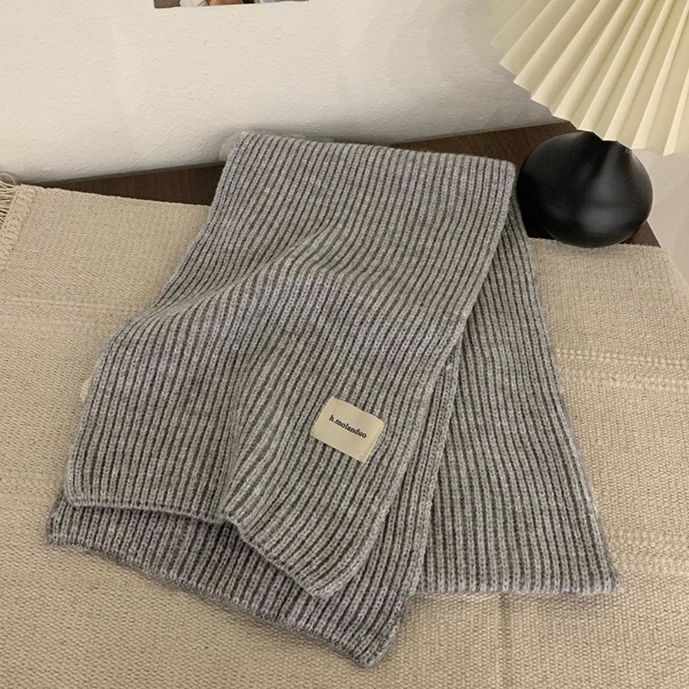 

Knitted Knitted Scarf Windproof Neckerchief New Neck Wraps Autumn and Winter 6