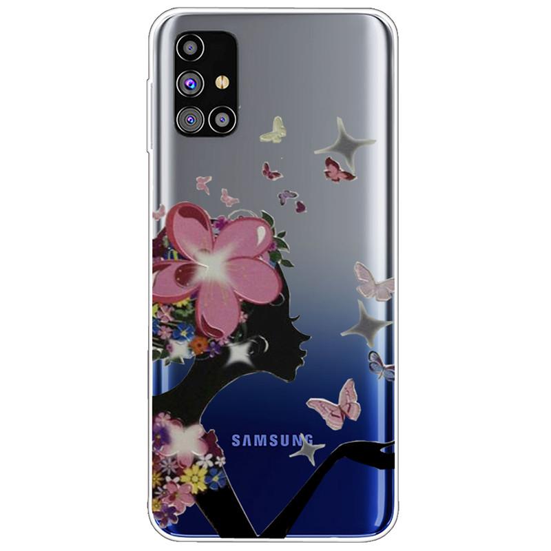 Clear Soft Cover for Samsung A31 A41 A51 A71 Case TPU Transparent Lovely Fashion Cases for Galaxy A71 Silicone Bumper Cat
