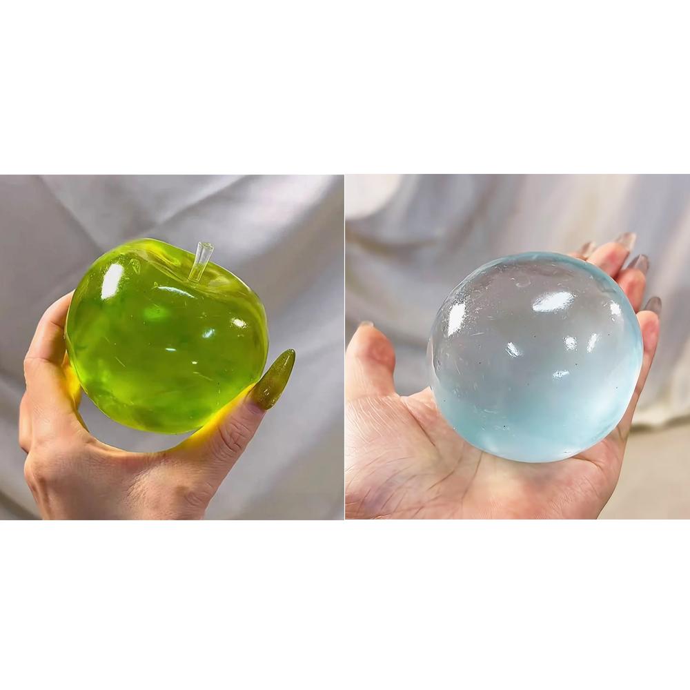 Blue Maltose Squishy Toys Anti Stress Sensory Fidgets Toy Soft Simulated Transparent Blue Maltose Slow-Rebound Decompression Toy