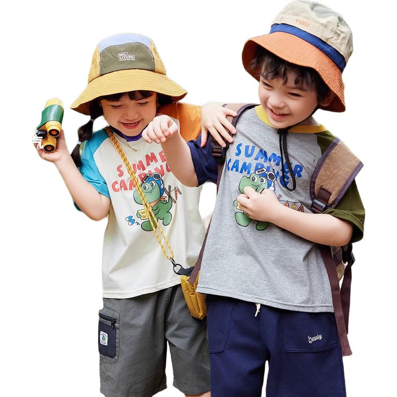 Unisex Kids' Breathable Short Sleeve Summer T-Shirt