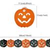 Halloween Paper Banner Spider Pumpkin Ghost Bat Paper Chain Halloween Decoration Garland Banner Paper Pull Flower Party Supplies 5