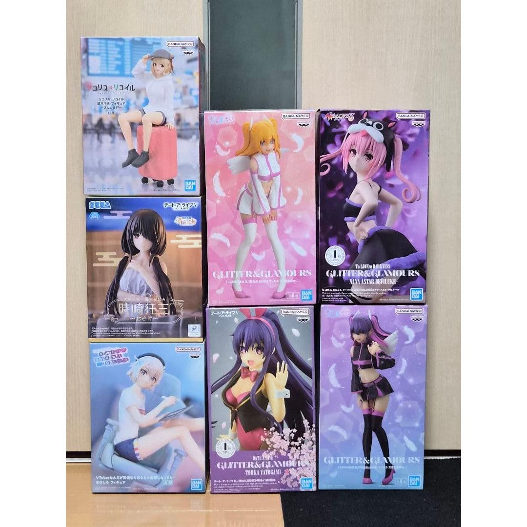 Used Bishoujo prize figures bulk sale 7 pieces
