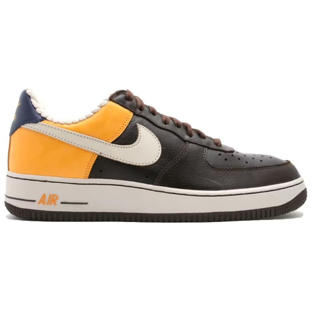 Nike Air Force 1 Premium Rens Men Sneakers Brown Brqebrn Brch-Pr-Gold-Midn-Nvy 313641-222