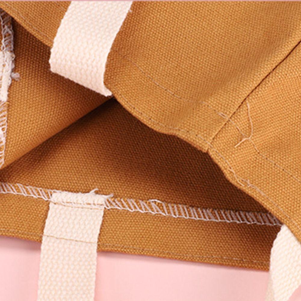Bag Bucket Bags Korean Style Canvas Bags Women Handbags Coffee Milk Tea Bags Spring Day Picnic Bags