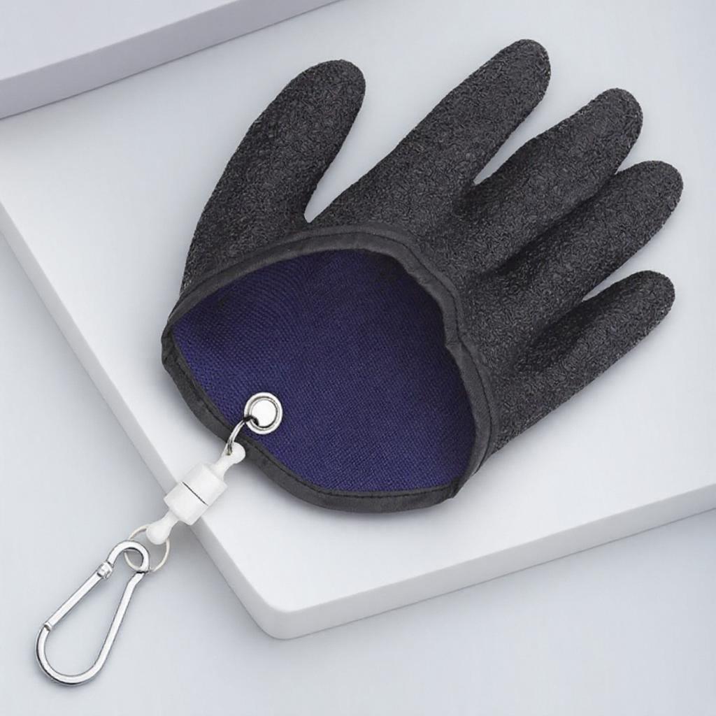 Outdoor Non-Slip Latex Fishing Gloves with Magnets Lightweight Protective Gloves for Stinging Tools Fishing Accessories