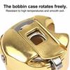 Metal Sewing Machine Bobbin Case Titanium Plated Gold Bobbin Holder Smooth Rotation Anti Jam Sewing Machine Accessories