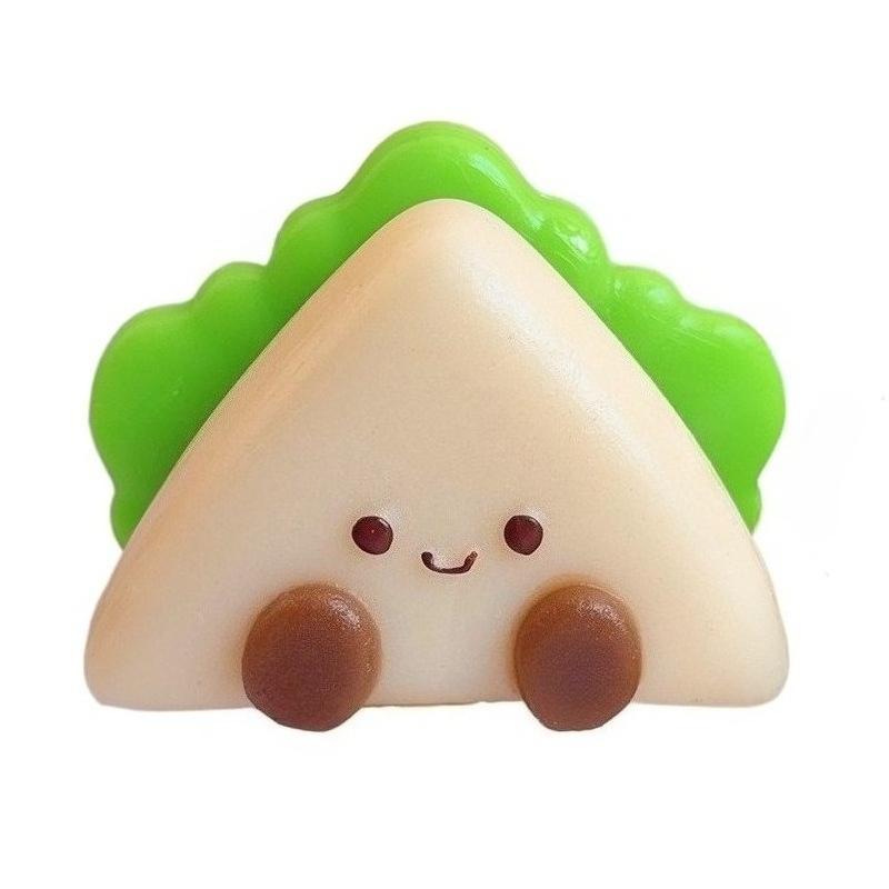 

Squishy Sandwich Squeeze Stress Toy Cute Thick Toast Fast Rebound Decompression Toys Lovelys Soft Relax Triangular Bread Gift