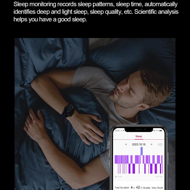 2025 Noul Ceas Inteligent Precis pentru Lipide Sanguine Bărbați Femei ECG+PPG Tensiune Arterială Apel Bluetooth Ceas Inteligent pentru Sănătate