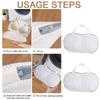 1/2Pcs Bra Laundry Bag Bra Wash Bag Mesh Laundry Washing Bag with Zipper Foldable Mesh Lingerie Underwear Mesh Bra Washer Bag
