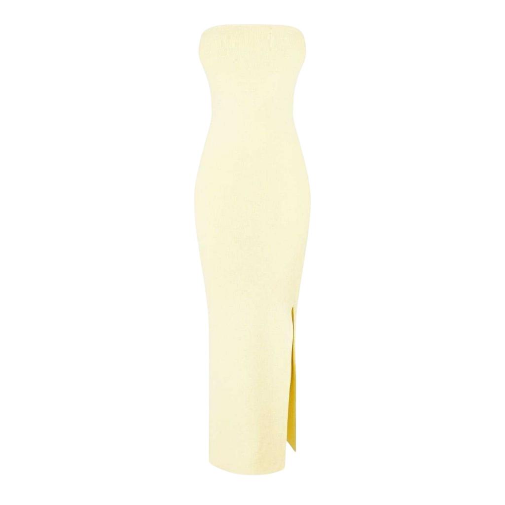 Jack Wills Womens/Ladies Ribbed Bandeau Slim Maxi Dress