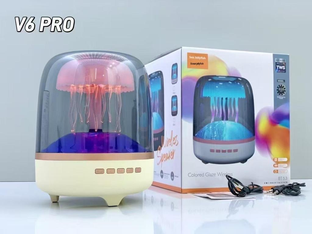 4th Gen Jellyfish RGB Light Bluetooth Subwoofer with White Noise