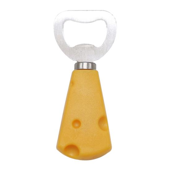 Beer Bottle Opener with Wooden Handle, Stainless Steel Cap Remover, Rustic Bar Tool for Home Kitchen, Gift for Men Dad