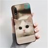 Hülle Für Sony Xperia Ace 2 II 3 III Handyhülle Ästhetisch Mode Niedliche Katze Schwarz Weiches Silikon Schlank Matt Stoßfest Rückseite