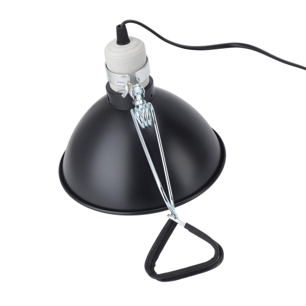 Reptile Heating Lamp Shade for UVA UVB Bulb 300W Dome Light Fixture Cover for Lizards Turtles