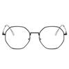Trendy Women Office Anti Blue Light Oversized Computer Glasses Cat Eye Female Blue Blocking Big Size Eyeglasses Alloy Frame
