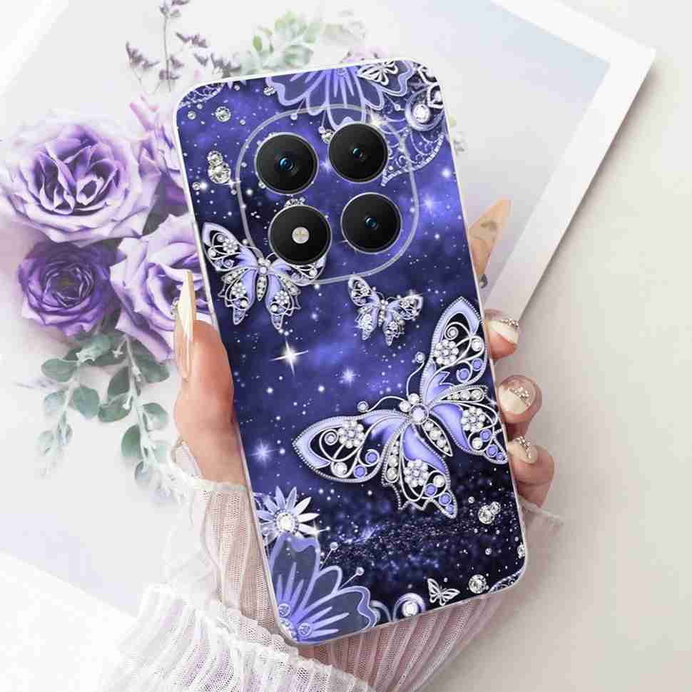 Für Xiaomi Redmi Note 15 Pro Plus ProPlus 5G Hülle Blume Cartoon Hülle Weiche Silikonhülle Für Redmi Note 15 Pro+ Hülle
