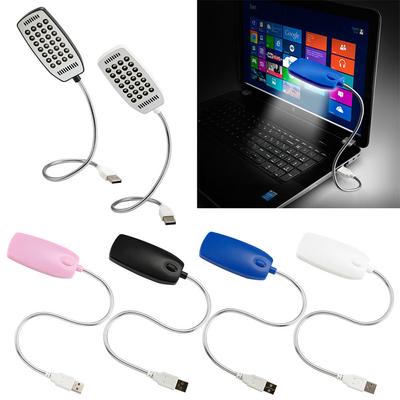 USB Flexible Mini Light 360° Adjustable 28 LED Desk Reading Lamp For Laptop PC Computer