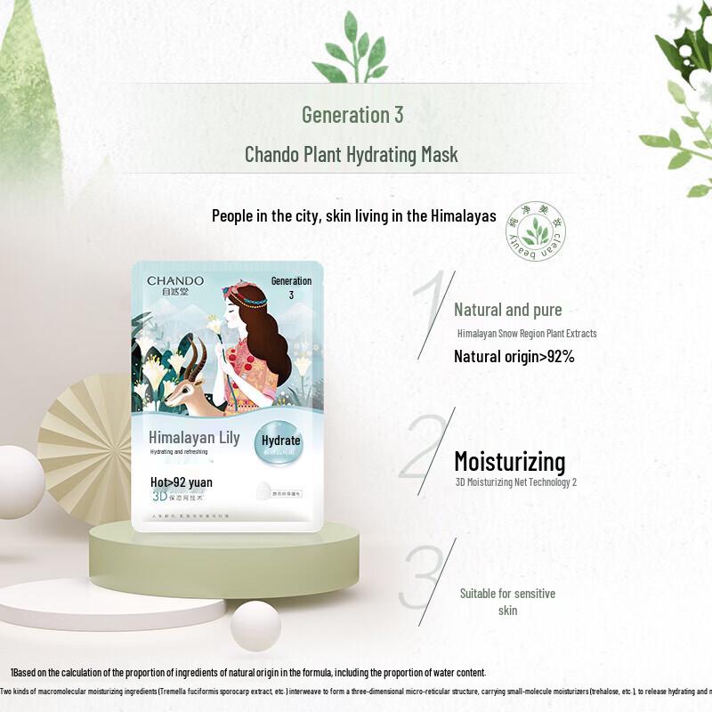 CHANDO Lily Hydrating & Sculpting Firming Face Mask Set