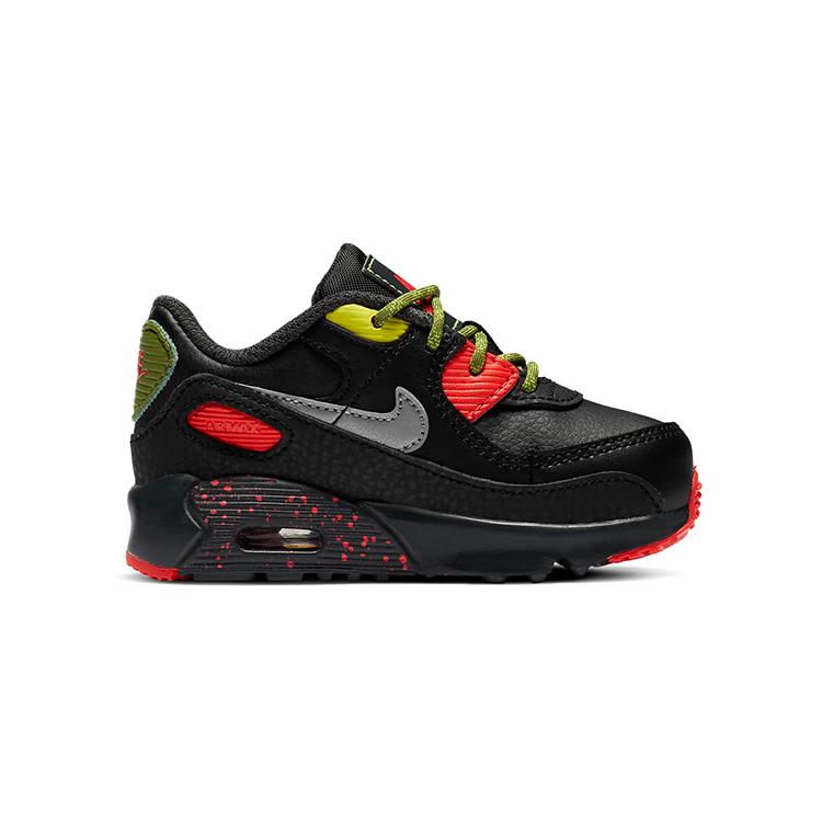 Nike Air Max 90 Low Top Toddler Shoes Black Red Green Infant And Toddler