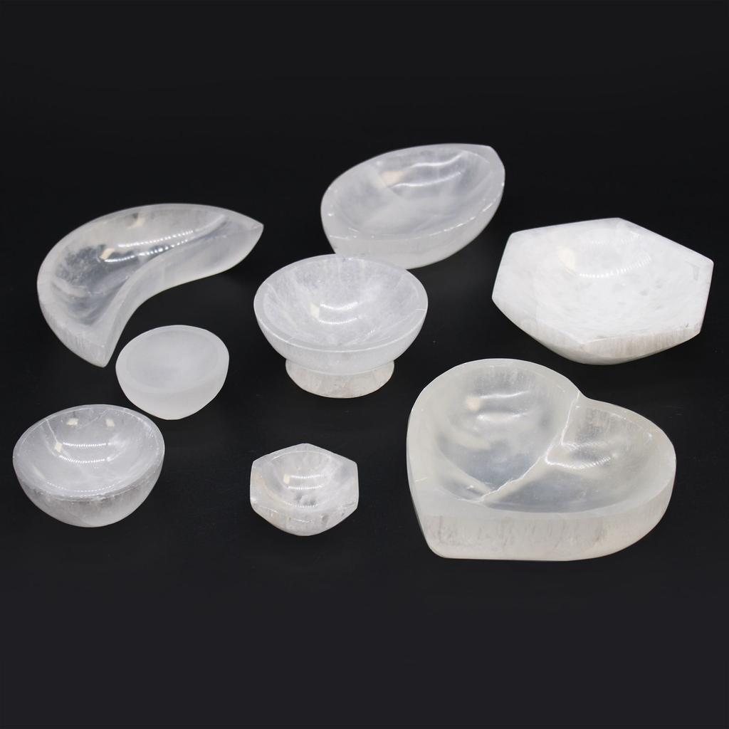Selenite Bowl Round 10 cm