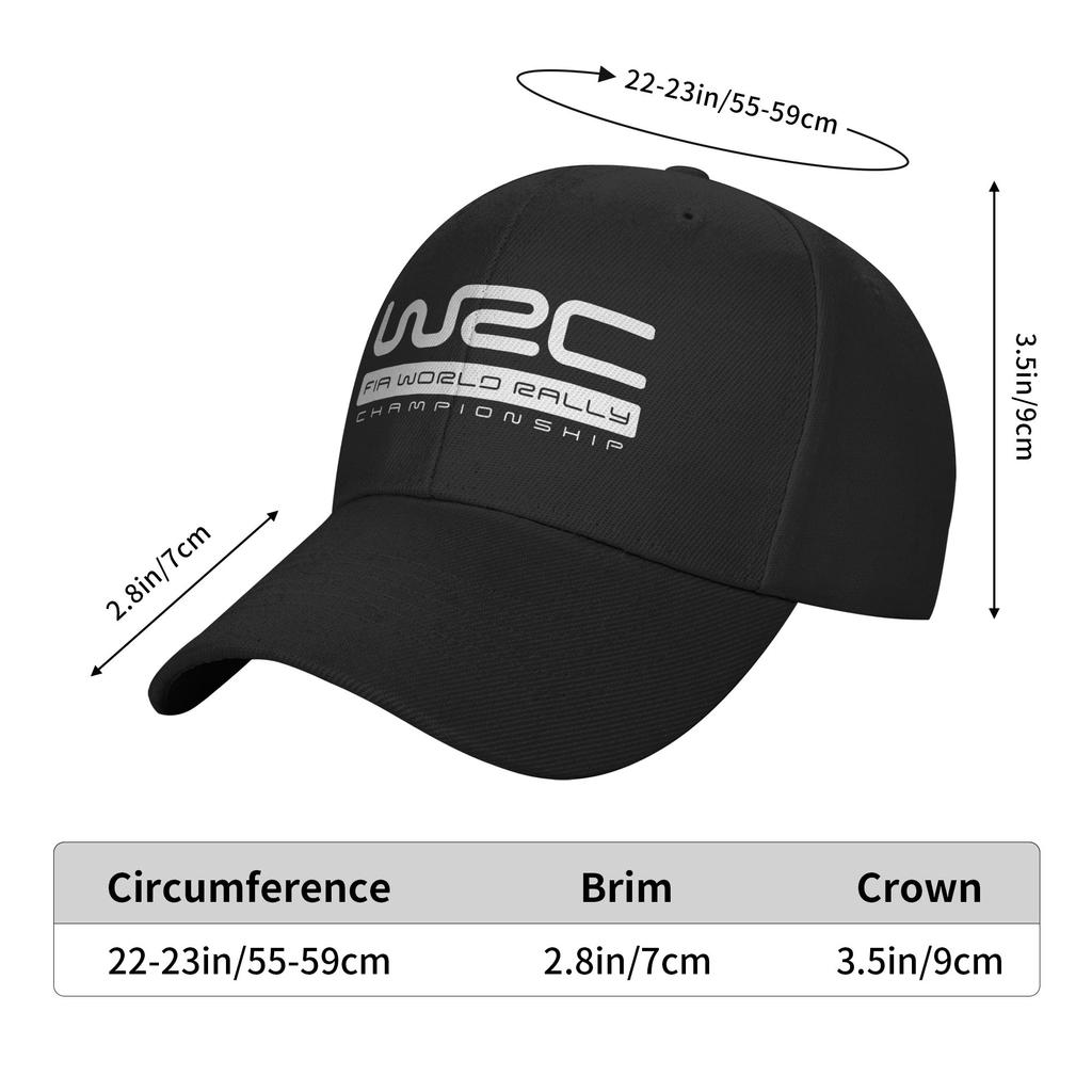 Fashion WWRC Rally Curved Brim Baseball Cap Hats For Unisex