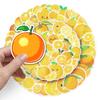 50 Orange Doodle Personality Cartoon Fruit Gauze Kids DIY Mobile Phone Case Suitcase Stickers Waterproof