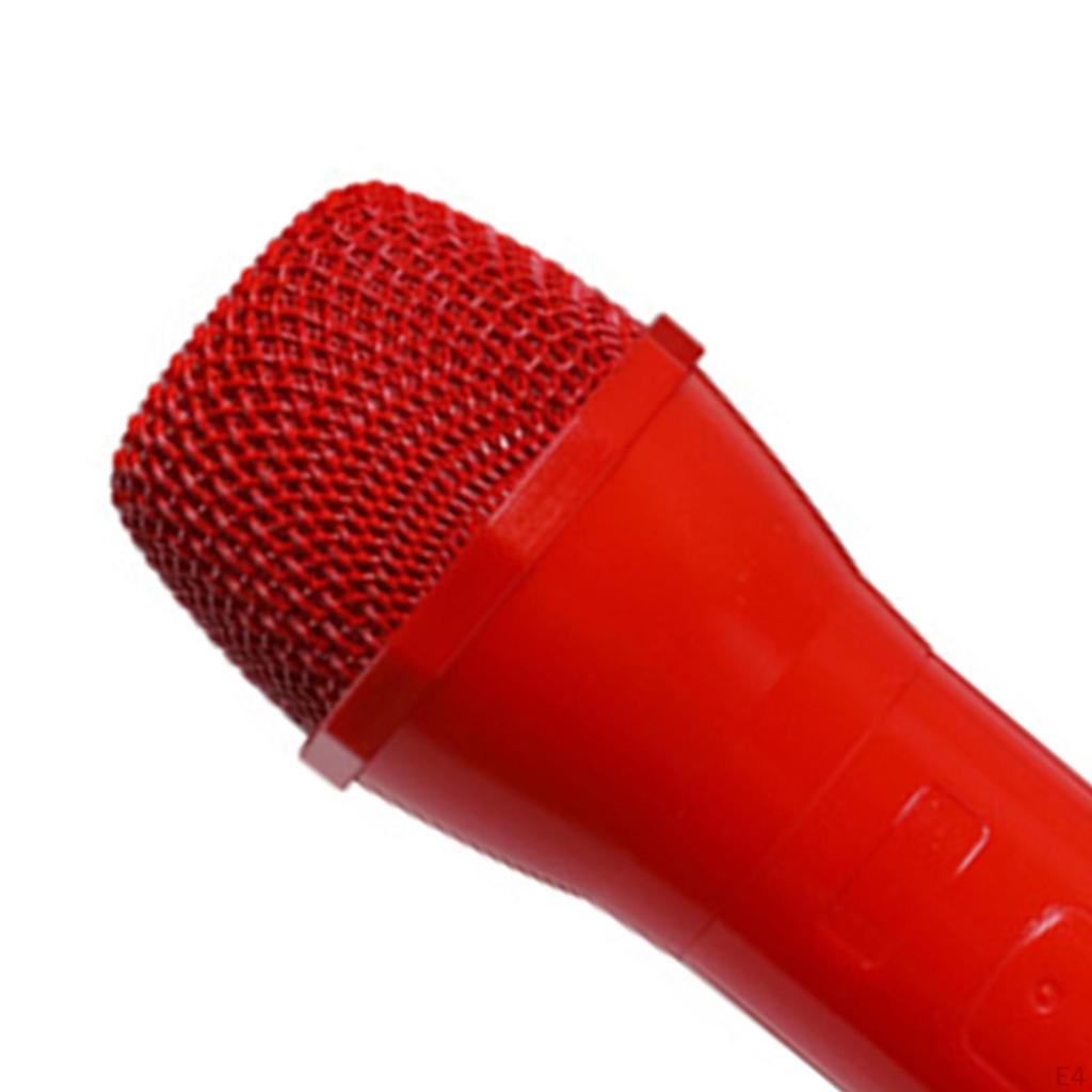 Kids Microphone Toys Model Prop Pretend Play Mics for Halloween Home Cosplay