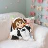 Yyui Hirasawa Kawaii Throw Pillow Covers Pattern Cushion Cover Suitable For Sofa Bedroom Car Pillow Cover