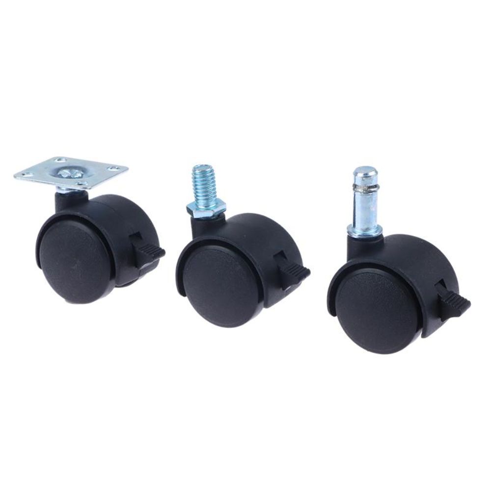 4Pcs Silent Operation Swivel Casters  for Furniture Office Chair Suitcase Trolley