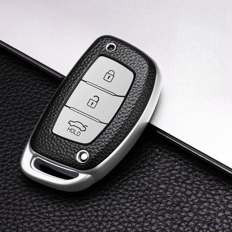 

Кожаный ТПУ Чехол для Смарт-Ключа Автомобиля для Hyundai Elantra I10 I20 I30 HB20 IX25 IX35 IX45 TUCSON Avante Чехол-Ракушка Держатель style A