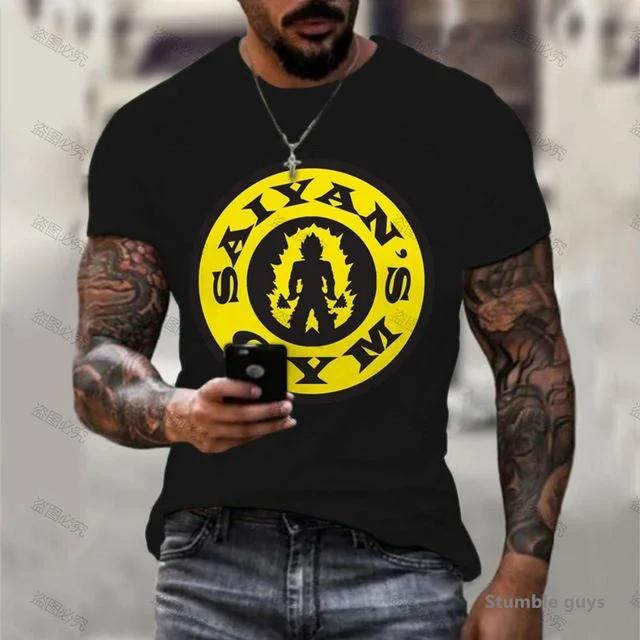 2026 Men s Goku Anime Dragon Ball T-shirt Unisex Oversized TshirtShort Sleeve Kakarot Vegeta Super Saiyan Anime Tops - Men s ... S