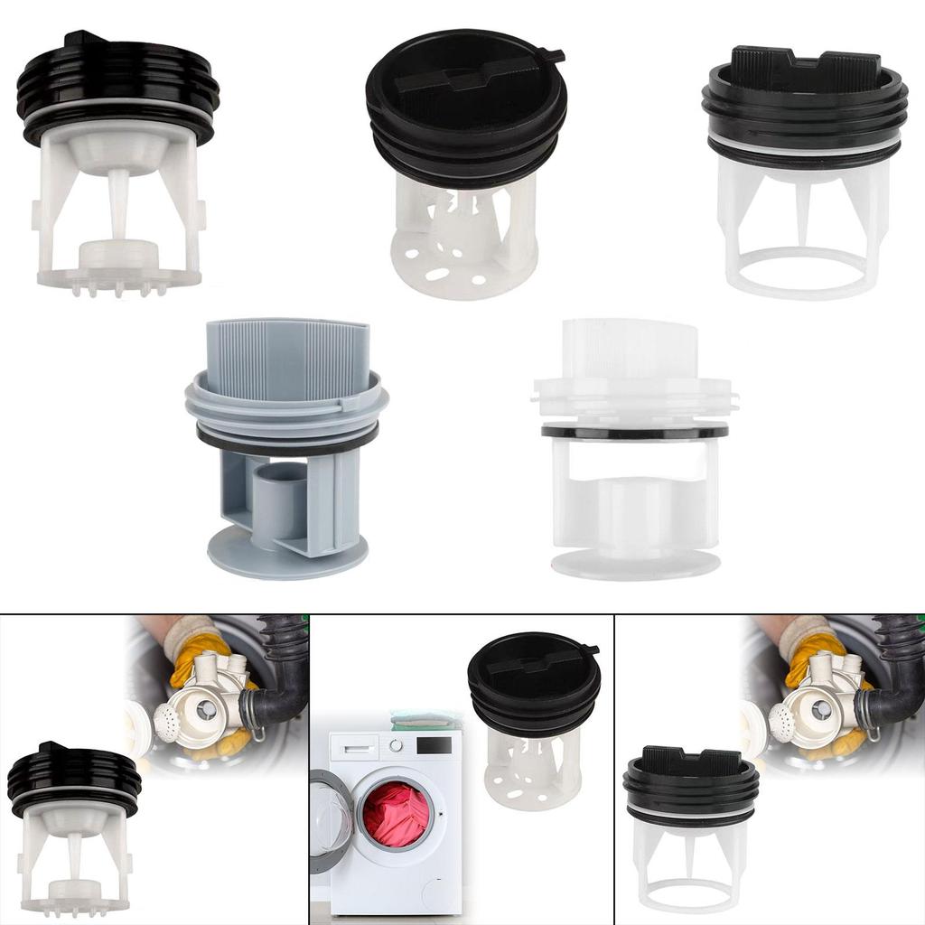 Plastic Washing Machine Drain Pump Cover Assembly Reliable Water Stopper Overflow Protection for Laundry Use