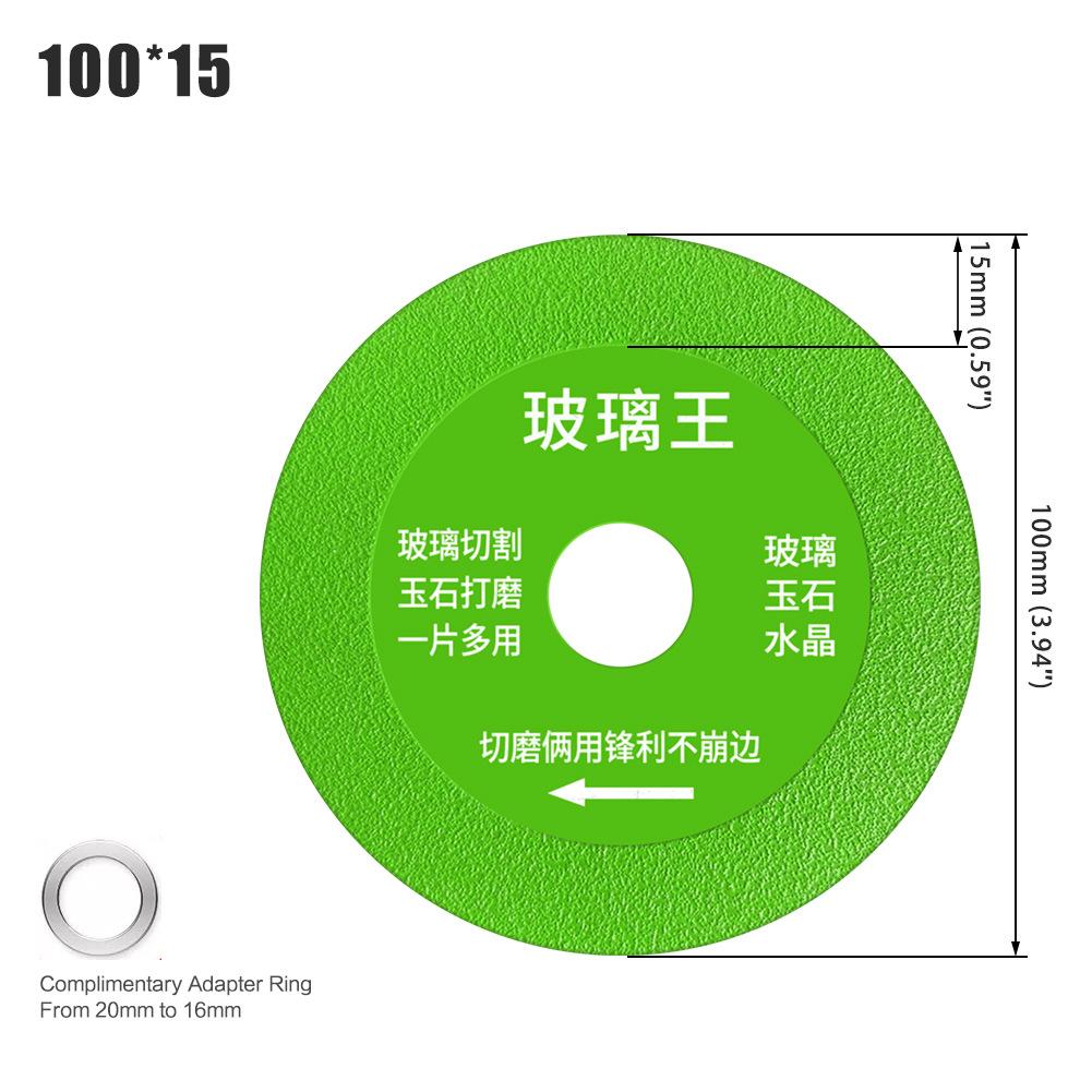 Glass King Spezialschneidblatt Weinflasche Kristall Jade Fliese Schleifen Diamantsägeblatt Ultradünn Keramik Großhandel