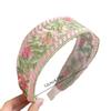 Elegant Chiffon Embroidery Flower Hairband – Sweet Floral Headband Turban Hoop For Women Fashion Hair Accessories