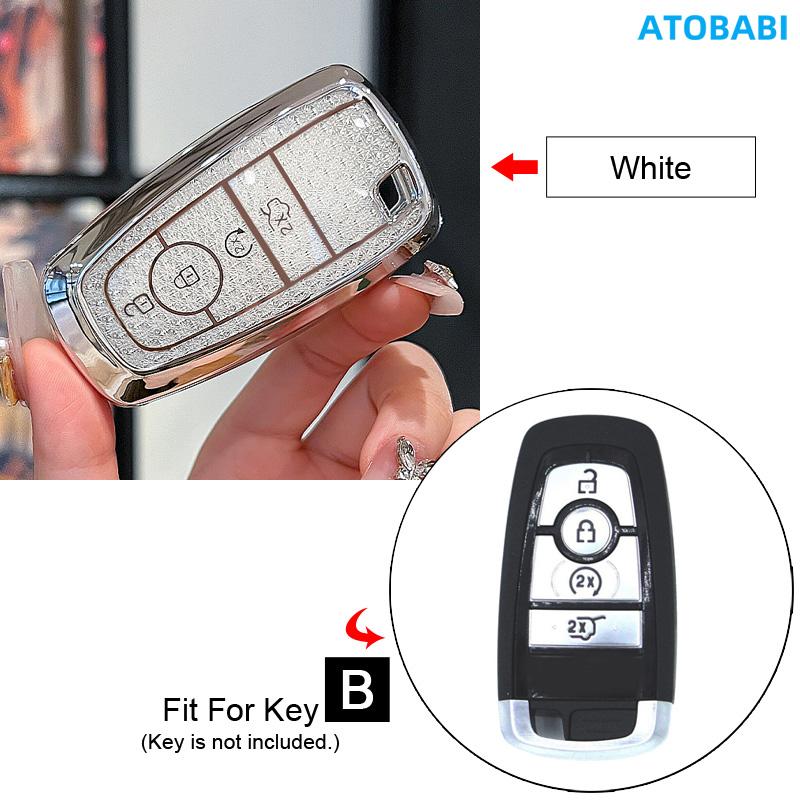 Crystal Style Tpu Car Key Cover Case Bag For Ford Focus Mondeo Galaxy S-Max C-Max Fusion Fiesta Explorer Expedition Mustang Edge