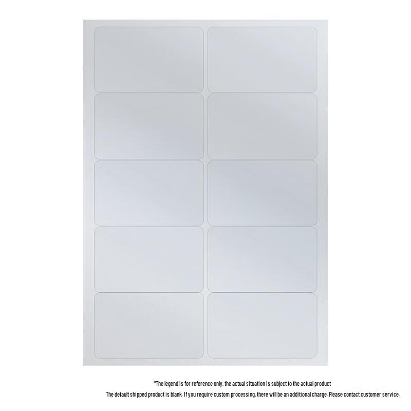 Chuanshuo A4 Matte Silver Blank Die-Cut Labels A4