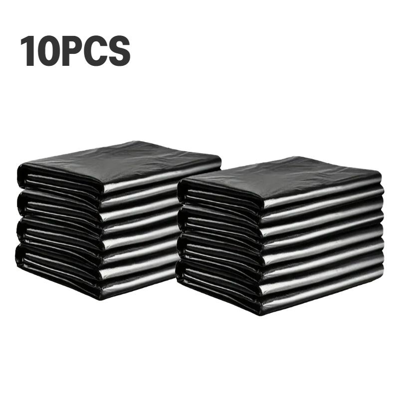 5/10PCS Black Oversized Garbage Bags Household Kitchens Factories Street Outdoor Collecting Fallen Leaves Disposable Garbage Bag