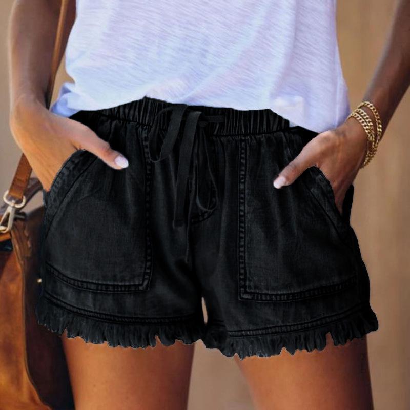 Women's High-Waisted Slimming Denim Shorts