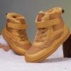 High-top Kids Cotton Shoes Plush Warm Snow Boots Boys Girls Winter Outdoor Hiking Sneakers Waterproof Non-slip