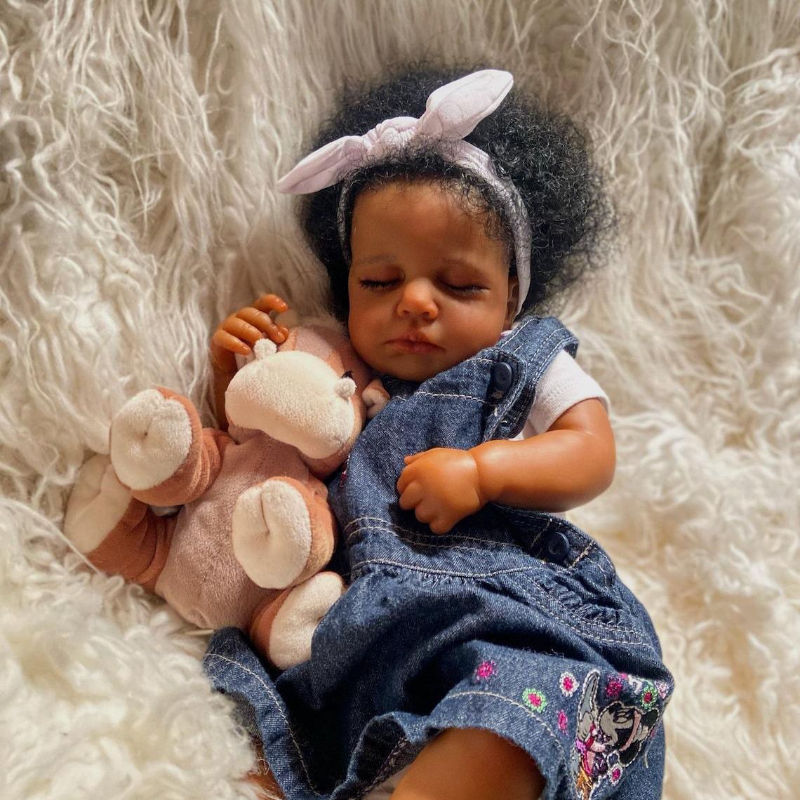 49cm LOULOU AWAKE Realistic Reborn Baby Doll with Visible 3D Skin Veins 49cm