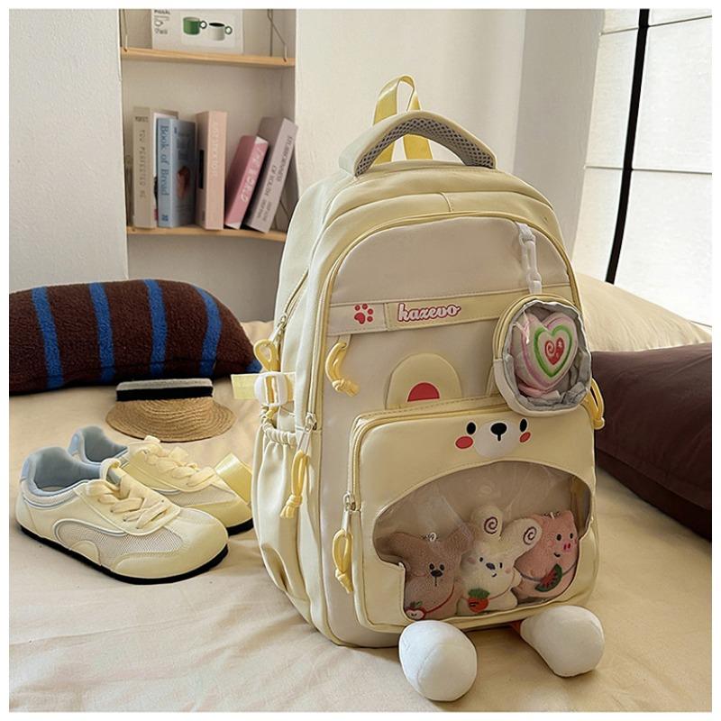 The new schoolbag is fresh and sweet, and the candy color is light and large-capacity make-up bag for junior high school students.