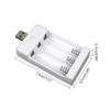 Rechargeable Battery Charger USB Output 3 Slots Charging Short Circuit for Protection Suitable for AAA/AA Battery Tools
