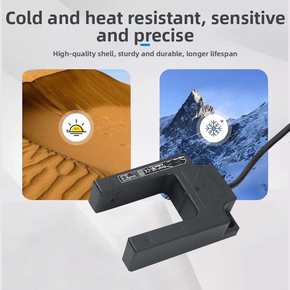 Slotted Photoelectric Switch 50mm U-shaped Photoelectric Switch Sensor 10-30V DC With Anti-Interference & Smart Chip Technology