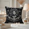 Funny FriendsCartoon Illustrations Cushion Cover Anti-dustmite Pillowcase Invisible Zipper Silky Short Plush Sofa Cushion Cover